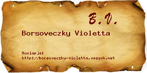 Borsoveczky Violetta névjegykártya